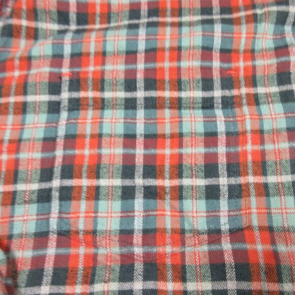 Carbon 2 Cobalt mens colorful lined plaid flannel shirt L - Picture 6 of 6